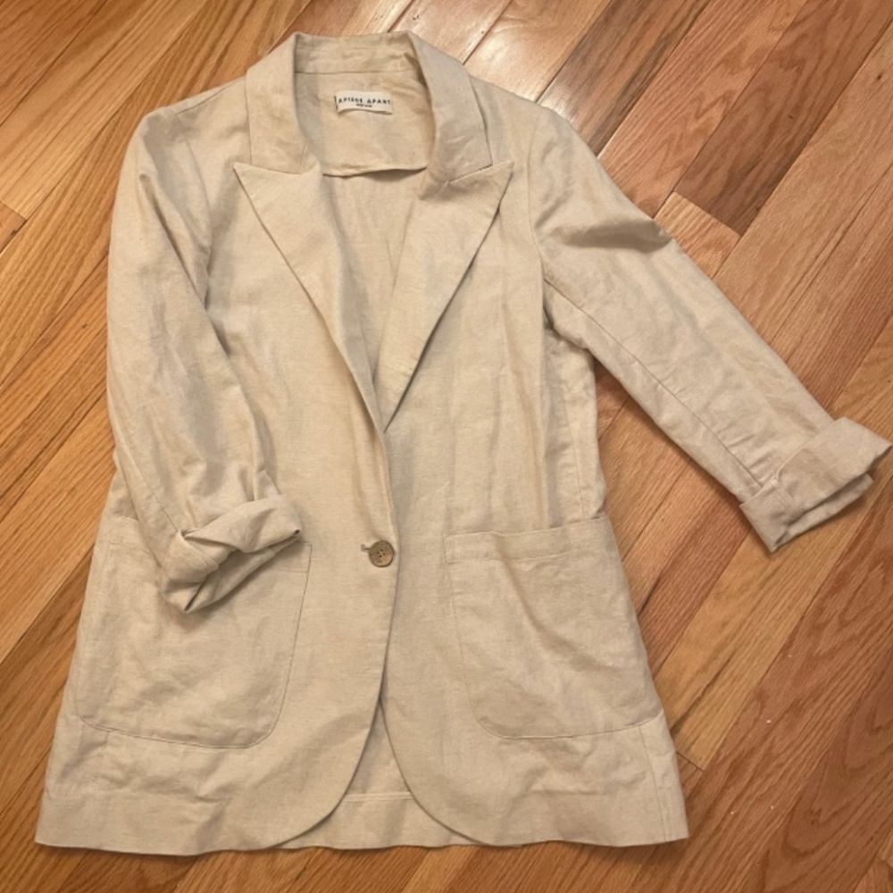 Apiece apart linen blazer